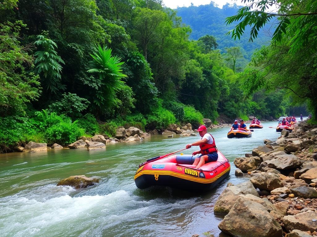 Sungai Ayung. Лучшее время для сплава