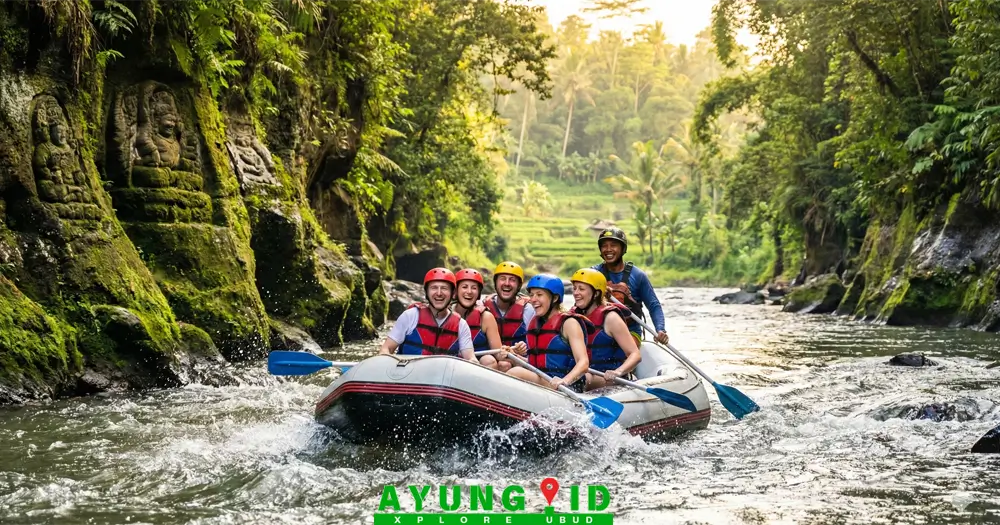 Rafting di sungai Ayung